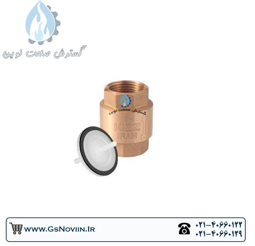 شیر یکطرفه فنری برند کیز ایران برای کنترل جریان و جلوگیری از برگشت سیال در سیستمهای آب و گاز