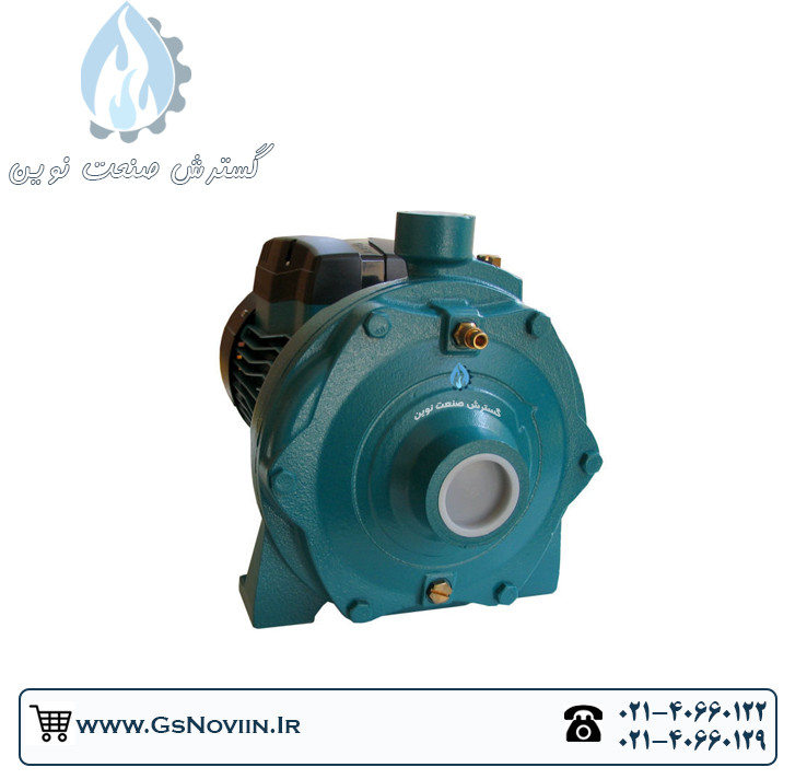 نمای کناری پمپ لئو 2AC150H – بدنه چدنی و پروانه برنجی