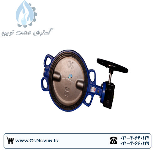 شیر پروانهای گیربکسی PN16 میراب با دیسک چدنی مناسب سیستمهای لولهکشی و صنعتی