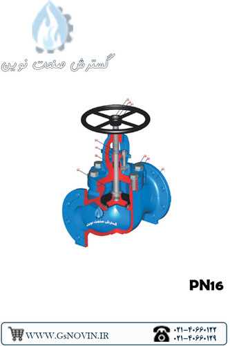 شیر سوزنی PN16 میراب با طراحی دقیق جهت تنظیم فشار و دبی در سیستمهای آبرسانی و صنعتی