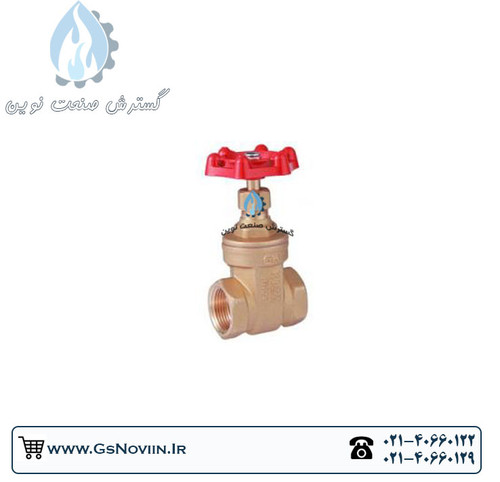 شیر فلکه کشویی برنجی سبک