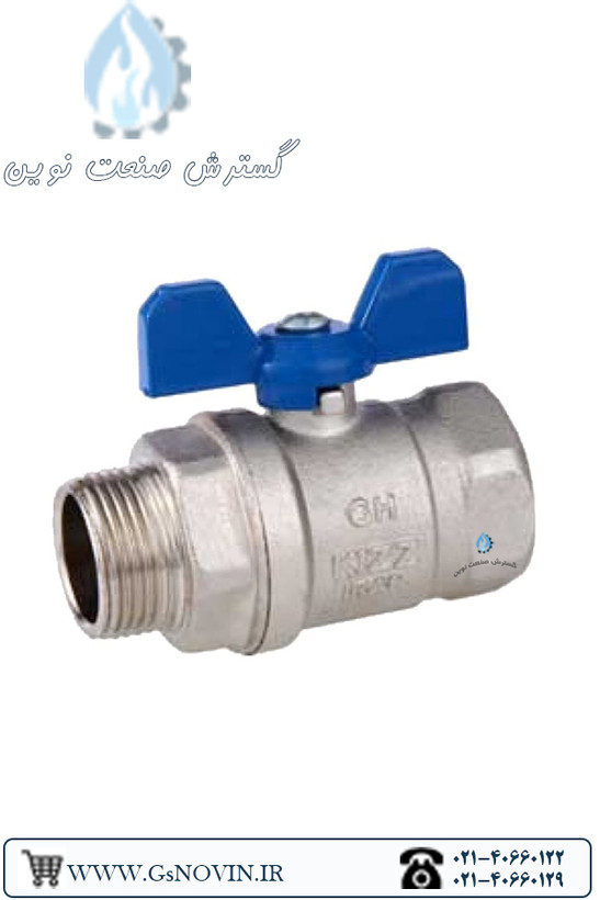 شیر کلکتوری توپیچ برنجی کیز ایران مناسب برای نصب در سیستمهای لولهکشی خانگی و صنعتی با عملکرد دقیق و مقاوم