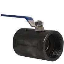 شیرگازی فولادی یکتیکه رزوهای 1PC 1000 WOG لولهای، مناسب خطوط فشار بالا گاز، بخار و سیالات صنعتی